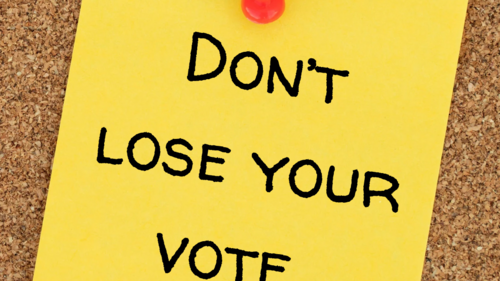 Dont lose your Vote